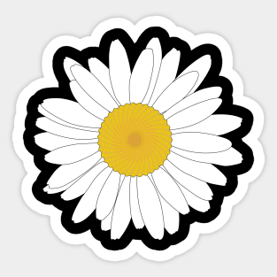 Daisy Flower Sticker